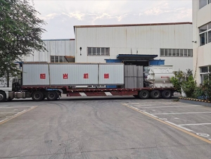 砂漿生產線設備（除塵器、混合機）發(fā)貨中