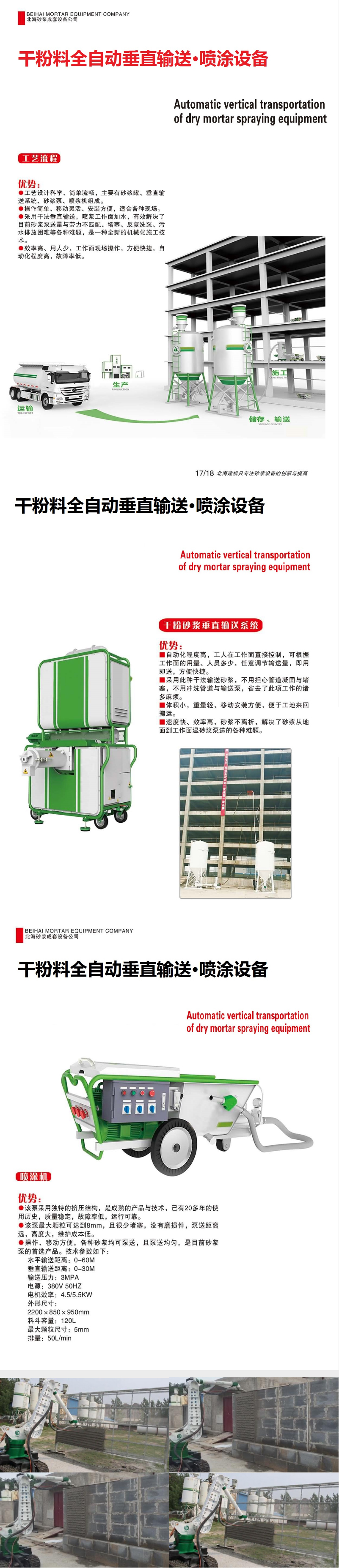 砂漿全機(jī)械化噴涂施工設(shè)備 砂漿全機(jī)械化噴涂施工設(shè)備